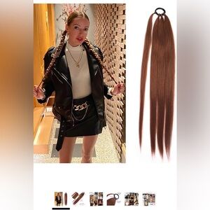 Auburn Braided Hair Piece (NWOT)